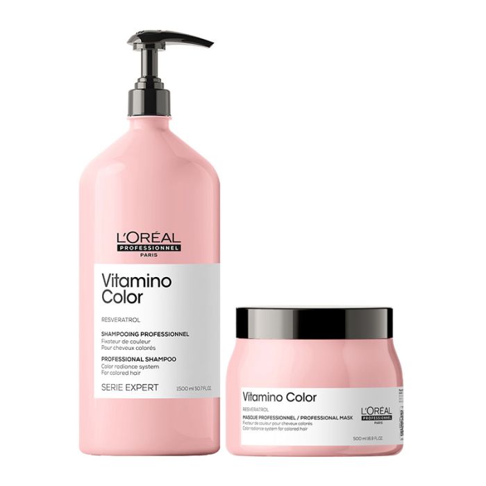 Serie Expert Vitamino Colour Shampoo 1500ml & Masque 500ml by L'Oréal Professionnel