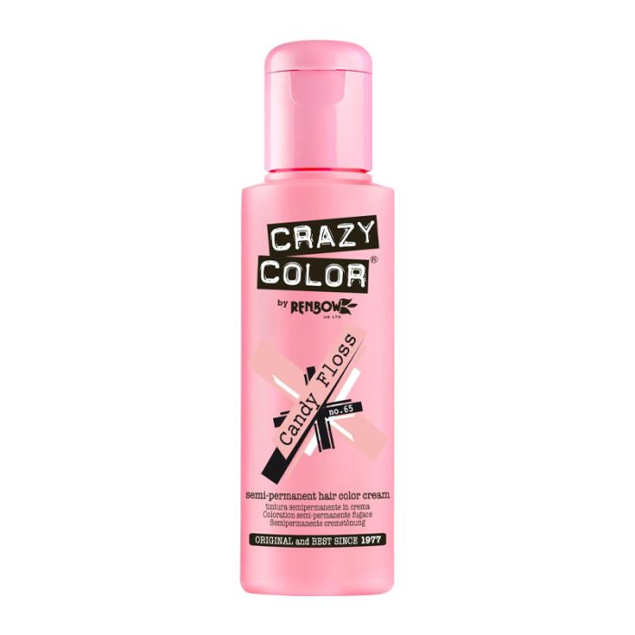 Crazy Color Semi Permanent Hair Colour Cream - Candyfloss 100ml