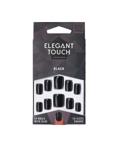 Elegant Touch False Nails Black
