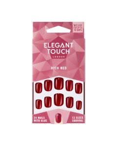 Elegant Touch False Nails Rich Red
