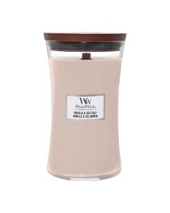 WoodWick Vanilla & Sea Salt Large Hourglass Candle