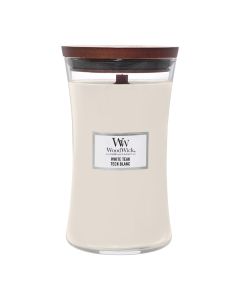 WoodWick White Teak Large Hourglass Candle