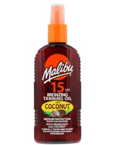 Malibu SPF15 Tanning Oil Coconut 200ml
