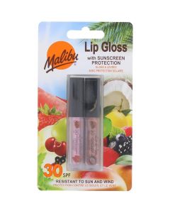 Malibu 2 Pack SPF30 Lip Gloss Coconut & Strawberry