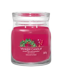 Yankee Candle Signature Sparkling Winterberry Medium Jar Candle