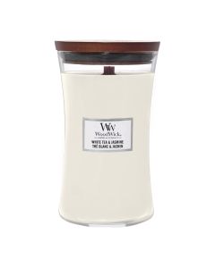 WoodWick White Tea & Jasmine Large Hourglass Candle